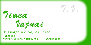 timea vajnai business card