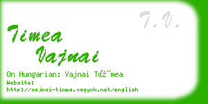 timea vajnai business card